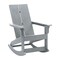 Merrick Lane Wellington UV Treated All-Weather Polyresin Adirondack Rocking Chair for Patio, Sunroom, Deck and More